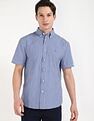 Tommy Hilfiger Checks Regular-Fit Poplin Woven Shirt