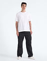Flying Machine Mid Rise Loose Fit Cargo Pants