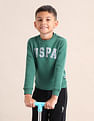 U.S. Polo Assn. Kids Boys Brand Printed Regular Fit Sweatshirt
