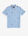 Tommy Hilfiger Kids Boys Printed Regular Fit Cotton Polo T-Shirt