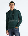 Flying Machine Brand Print Hooded Sweatshirt