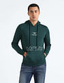 Flying Machine Brand Print Hooded Sweatshirt