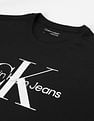 Calvin Klein Jeans Gold Monogram Printed T-Shirt