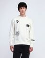 Flying Machine Relaxed Fit Printed Sweatshirt