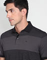 Arrow Horizontal Striped Mercerised Cotton Polo Shirt