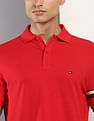 Tommy Hilfiger Global Stripe Sleeve Organic Cotton Polo Shirt