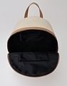 Tommy Hilfiger Logo Beige Pvc Backpack