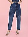 Flying Machine Women High Rise Mom Fit Jeans