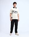 Flying Machine Oversized Typographic Print T-Shirt