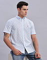 Tommy Hilfiger Printed Regular Fit Plain Woven Shirt