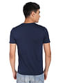 Flying Machine Solid Crew Neck Short Sleeve T-Shirt