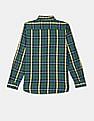 U.S. Polo Assn. Kids Boys Spread Collar Check Shirt