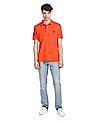 U.S. Polo Assn. Ribbed Collar Structured Stripe Polo Shirts