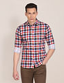 U.S. Polo Assn. Spread Collar Checked Casual Shirt