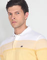 Arrow Sports Jacquard Colour Block Polo Shirt