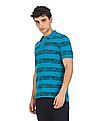 U.S. Polo Assn. Denim Co. Ribbed Collar Printed Polo Shirt