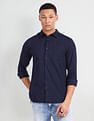 Flying Machine Patterned Dobby Slim Fit Shirt