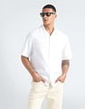 Tommy Hilfiger Cuban Collar Seersucker Shirt