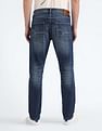 Flying Machine Mid Rise Slash Slim Tapered Jeans