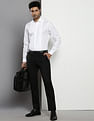 Tommy Hilfiger Pleated Front Slim Tuxedo Shirt