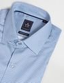 Arrow Cutaway Collar Geometric Print Shirt