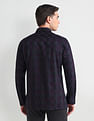 Arrow Textured Check Cutaway Collar Shirt