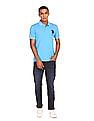 U.S. Polo Assn. Ribbed Collar Cotton Pique Polo Shirt