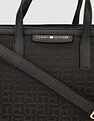 Tommy Hilfiger Printed Black Polyester Hand Bags