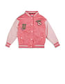 U.S. Polo Assn. Kids Girls Color Block Varsity Jacket