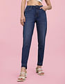 Flying Machine Women Veronica Skinny Fit Mid Rise Stone Wash Jeans