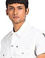 Calvin Klein Men White Sleeveless Denim Jacket