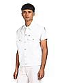 Calvin Klein Men White Sleeveless Denim Jacket