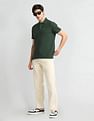 Arrow Sports Pure Cotton Heathered Polo Shirt