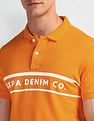 U.S. Polo Assn. Denim Co. Brand Print Pique Polo Shirt