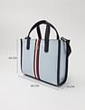 Tommy Hilfiger Solid Blue Nylon Handbag