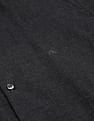 Calvin Klein Men Dark Grey Slim Fit Heathered Cotton Casual Shirt