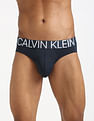 Calvin Klein Underwear Mens Solid Blue Briefs