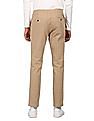 Tommy Hilfiger Men Khaki Denton Regular Fit Solid Casual Trousers