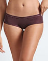 Calvin Klein Underwear Mid Rise Lace Trim Hipster Panties