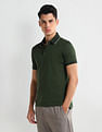 Arrow Textured pattern Regular Fit Polo Shirt