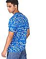 Aeropostale Men Blue Crew Neck Printed T-Shirt