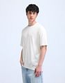 Flying Machine Textured Printed Cotton T-Shirt