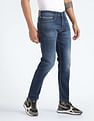 Flying Machine Slash Slim Tapered Fit Whiskered Jeans