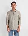Arrow Sports Heathered Linen Shirt