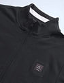 Flying Machine Solid High Neck Sweatshirt