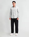 U.S. Polo Assn. Denim Co. Textured Slim Fit Cotton Shirt