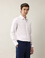 Arrow Textured Manhattan Slim Fit Ceremonial Shirt