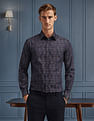 Arrow Manhattan Slim Fit All-over Print Shirt