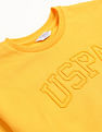 U.S. Polo Assn. Kids Girls Crew Neck Printed Sweatshirt