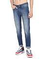 Flying Machine Tapered Leg Lightly Distressed Jeans